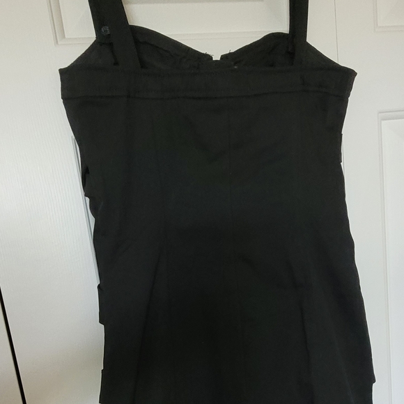 Royal Bones Black Mini Bodycon Dress Sweetheart Neckline - Picture 4 of 10